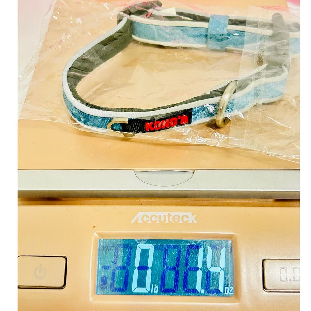 KONG Comfort Padded Reflective Dog Collar Blue Size Small 10-14" EUC - Picture 9 of 9